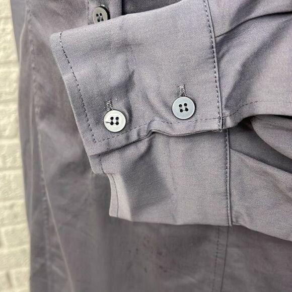 Zara Women Long Sleeve Ruched Button Front Utility Dress Size M - Picture 7 of 9